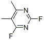 Pyrimidine, 2,4-difluoro-5,6-dimethyl- (8CI) Structure