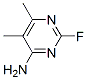 Pyrimidine, 4-amino-2-fluoro-5,6-dimethyl- (8CI) Structure