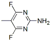 2-Pyrimidinamine, 4,6-difluoro-5-methyl- (9CI) Structure