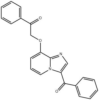 2-(3-benzoylimidazo[1,2-a]pyridin-8-yloxy)-1-phenylethanone Structure