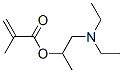 2-(diethylamino)-1-methylethyl methacrylate  Struktur