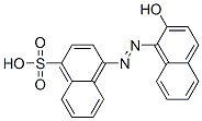 4-[(2-hydroxy-1-naphthyl)azo]naphthalenesulphonic acid Structure