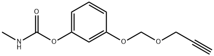 N-Methylcarbamic acid m-[(2-propynyloxy)methoxy]phenyl ester, 18278-43-8, 结构式