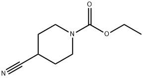 4-氰基哌啶-1-羧酸乙酯 结构式