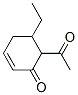 2-Cyclohexen-1-one, 6-acetyl-5-ethyl- (9CI) 化学構造式