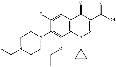 3-Quinolinecarboxylic acid, 1-cyclopropyl-8-ethoxy-7-(4-ethyl-1-piperazinyl)-6-fluoro-1,4-dihydro-4-oxo-|