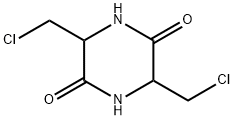 2,5-Piperazinedione, 3,6-bis(chloromethyl)- (9CI) 化学構造式