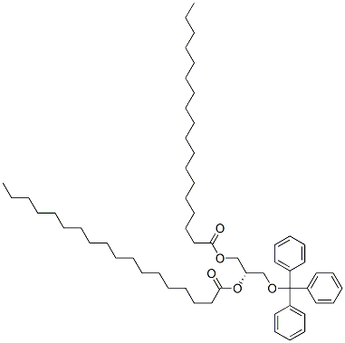 [S,(+)]-1-O,2-O-Distearoyl-3-O-trityl-L-glycerol Structure