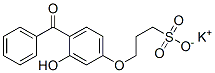 potassium 3-(4-benzoyl-3-hydroxyphenoxy)propanesulphonate 结构式
