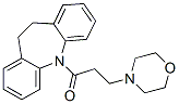 10,11-Dihydro-5-(3-morpholino-1-oxopropyl)-5H-dibenz[b,f]azepine 结构式