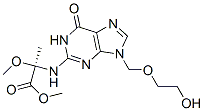 Alanine,  N-[6,9-dihydro-9-[(2-hydroxyethoxy)methyl]-6-oxo-1H-purin-2-yl]-2-methoxy-,  methyl  ester 结构式