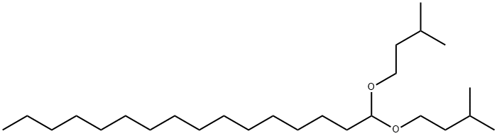 パルミチンアルデヒドジイソペンチルアセタール 化学構造式