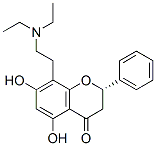 (2S)-8-(2-diethylaminoethyl)-5,7-dihydroxy-2-phenyl-chroman-4-one|