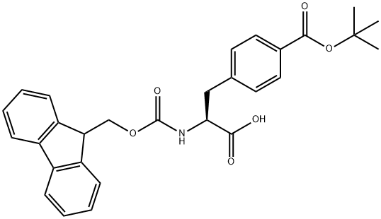 FMOC-P-カルボキシ-PHE(OTBU)-OH 化学構造式