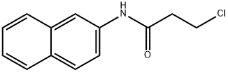 3-氯-N-(萘-2-基)丙酰胺 结构式