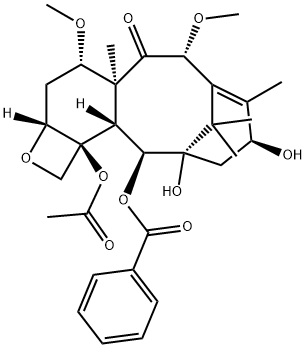 7,10-二甲氧基-10-DAB III,183133-94-0,结构式