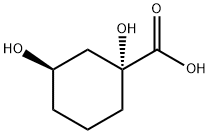 Cyclohexanecarboxylic acid, 1,3-dihydroxy-, (1R-cis)- (9CI) 结构式