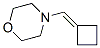 Morpholine,  4-(cyclobutylidenemethyl)- 结构式