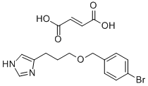 3-(1H-IMIDAZOL-4-YL)PROPYL(4-BROMOPHENYL)METHYL ETHER, MALEIC ACID 结构式