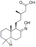 [13R,(+)]-8-(Hydroxyimino)-17-norlabdane-15-oic acid Structure