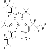 三(6,6,7,7,8,8,8-七氟-2,2-二甲基-3,5-辛二酮酸)钬,18323-97-2,结构式