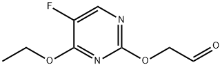 Acetaldehyde, [(4-ethoxy-5-fluoro-2-pyrimidinyl)oxy]- (9CI) 结构式
