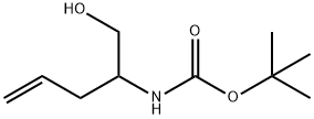 Carbamic acid, [1-(hydroxymethyl)-3-butenyl]-, 1,1-dimethylethyl ester (9CI) Struktur