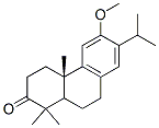 13-イソプロピル-12-メトキシポドカルパ-8,11,13-トリエン-3-オン 化学構造式