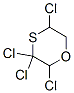 2,3,3,5-Tetrachloro-1,4-oxathiane,18327-91-8,结构式