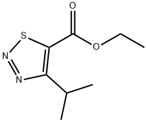 1,2,3-Thiadiazole-5-carboxylicacid,4-(1-methylethyl)-,ethylester(9CI) Structure