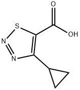 4-Cyclopropyl-[1,2,3]thiadiazole-5-carboxylicacid Structure