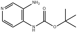 Carbamic acid, (3-amino-4-pyridinyl)-, 1,1-dimethylethyl ester (9CI) Struktur