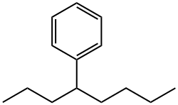 (1-プロピルペンチル)ベンゼン 化学構造式