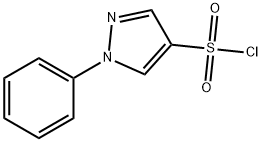 1-フェニルピラゾール-4-スルホニルクロリド 化学構造式