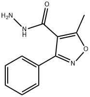 5-甲基-3-苯基-4-异噁唑碳酰肼, 18336-75-9, 结构式