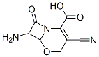 5-Oxa-1-azabicyclo[4.2.0]oct-2-ene-2-carboxylicacid,7-amino-3-cyano-8-oxo-, Structure