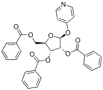 .beta.-D-Ribofuranoside, 4-pyridinyl, 2,3,5-tribenzoate 结构式