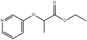 Propanoic acid, 2-(3-pyridinyloxy)-, ethyl ester (9CI) Struktur