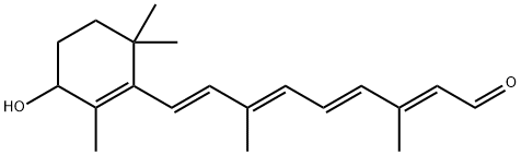 all-trans 4-Hydroxyretinal 化学構造式