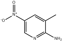 2-アミノ-3-メチル-5-ニトロピリジン 化学構造式