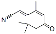 Acetonitrile, (2,6,6-trimethyl-4-oxo-2-cyclohexen-1-ylidene)- (9CI) 结构式