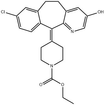 3-Hydroxy loratadine 化学構造式