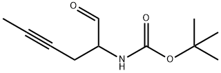 Carbamic acid, (1-formyl-3-pentynyl)-, 1,1-dimethylethyl ester (9CI) Struktur
