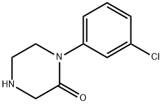 1-(3-氯苯基)-2-酮哌嗪 结构式