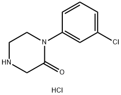 1-(3-CHLOROPHENYL)PIPERAZIN-2-ONE HYDROCHLORIDE Structure