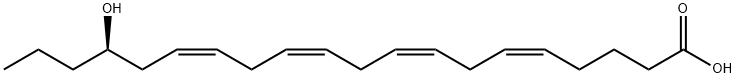 (17R,5Z,8Z,11Z,14Z)-17-HYDROXY-5,8,11,14-EICOSATETRAENOIC ACID,183509-24-2,结构式