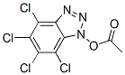 1-(Acetyloxy)-4,5,6,7-tetrachloro-1H-benzotriazole Struktur