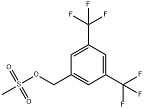 3,5-BIS(TRIFLUOROMETHYL)BENZYL METHANESULPHONATE Struktur