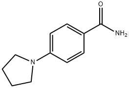4-(吡咯烷-1-YL)苯甲酰胺 结构式