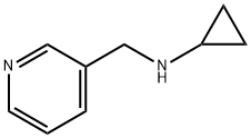 N-(3-ピリジニルメチル)シクロプロパンアミン 化学構造式